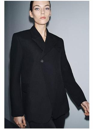 Шерстяний піджак жакет блейзер zara