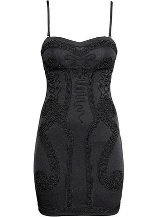 Платье бюстье h&m с вышивкой