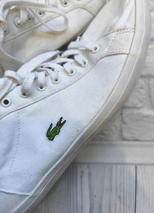 Кеды белые lacoste 4