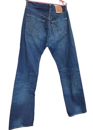 Чоловічі джинси levis 501 w36 l34 щільний денім
