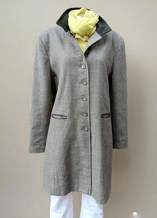 Демісезонне вовняне пальто олівкового кольору country style, p. 3xl/4xl