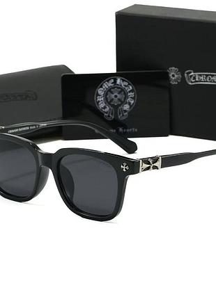 Чоловічі окуляри від сонця chrome hearts чорні трендові літні елегантні wayfarer для чоловіків сонцезахисні для відпочинку