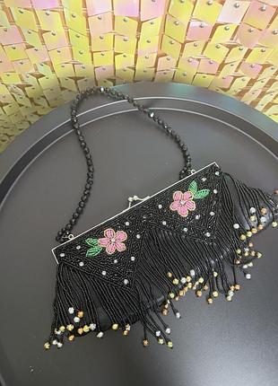 Сумочка бісерна, вечірня сумочка,  вінтажна сумочка з бісером