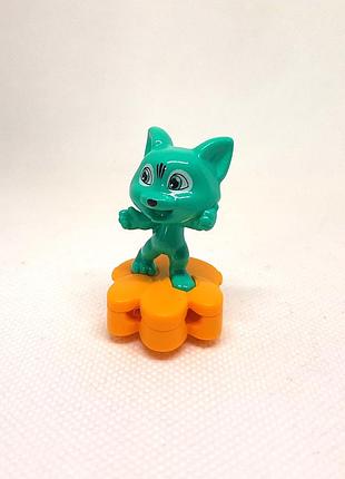 Іграшка kinder surprise creative animals 2022 dv139 креативні тварини - набір наклейок вовк волк wolf