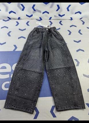 Трендові дитячі джинси з блискавками 140 см хіт, zara, next, h&m 3
