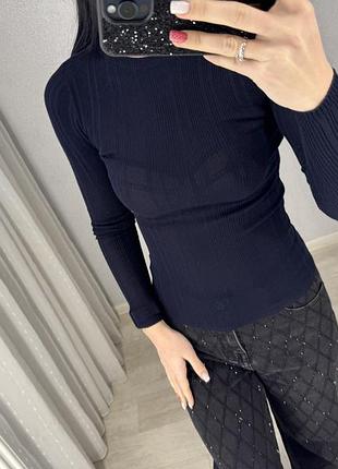 Кофта водолазка рубчик 4