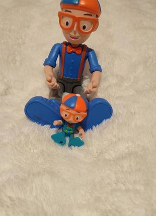 Коллекционный набор блиппи blippi: большая и маленькая фигурки (оригинал)