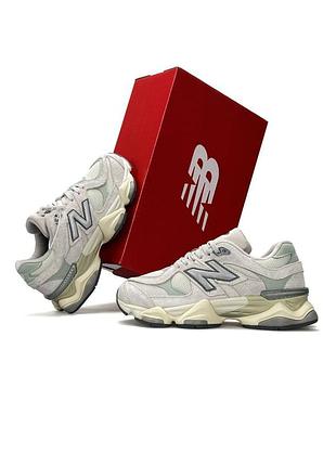 Женские кроссовки new balance 9060 light grey mint
