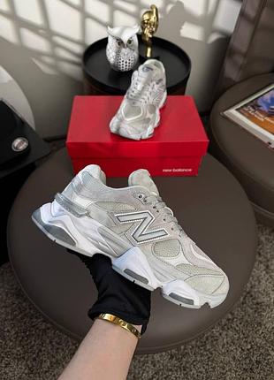 Женские кроссовки new balance 9060 light grey