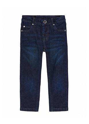 Джинсы slim fit с подтяжками для мальчика lupilu lycra® 458367-1 116 см (5-6 years) темно-синий