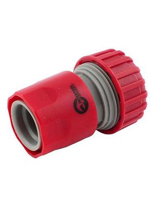 Коннектор intertool - с аквостопом 1/2" для шланга 3/4"