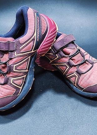 Salomon speedcross унисекс спортивные трейловые кроссовки для детей размер 30