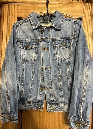 Джинсова куртка zara 118, 5-6 p.