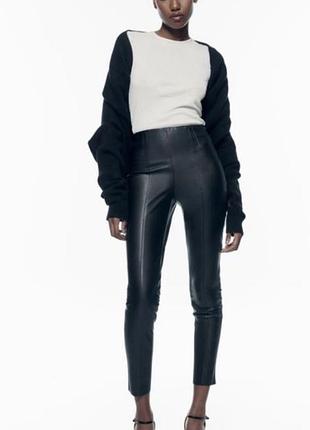 Шкіряні брюки від zara,xs