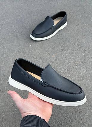 Лоферы мужские черные