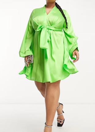 River island 24 р сукня сатинова