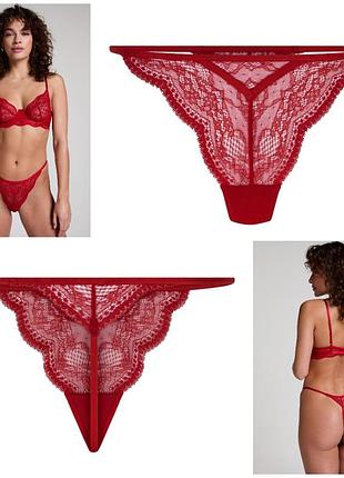 Брендові мереживні трусики стрінги розміру 14/l-xl