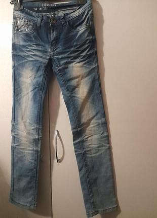 Джинсы страз на девочку штаны брюки