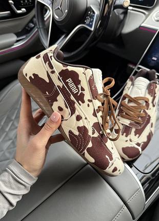 Puma speedcat cow print жіночі кросівки