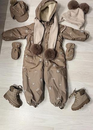 Дитячий комбінезон h&m , набір дитячого зимового одягу h&m  на 1,5-2,5 роки. одяг для хлопчик
