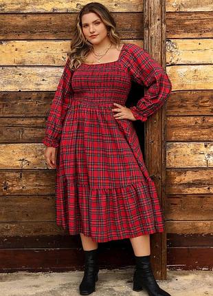 Shein 16-18р -20 р сукня в клітинку