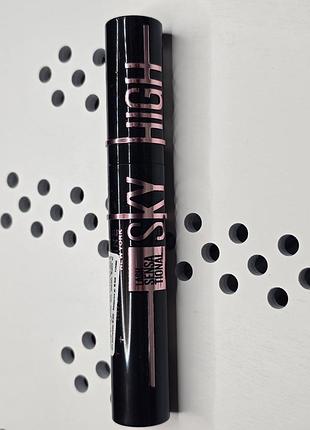 Тушь для удлинения ресниц maybelline new york lash sensational sky high, космическо-черная