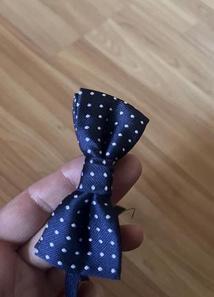 Метелик краватка бабочка в горошок синя one size h&m
