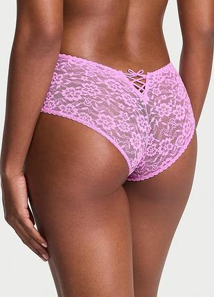 Кружевные трусики cheeky с декоративным бантиком сзади. the lacie. victoria’s secret. оригинал 🇺🇸
