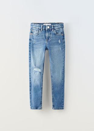 Джинсы детские для девочки zara skinny 7227/700 152 см голубой