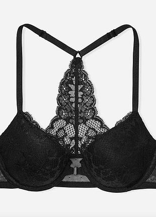 Бюстгальтер черный с застежкой спереди victoria ́s secret