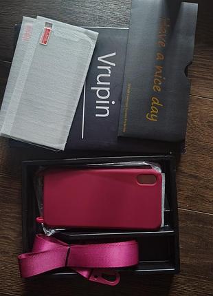 Чохол + 2 захисних скла vrupin для iphone xr