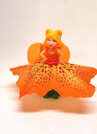 Іграшка kinder surprise flowee mini 2013 ft103 дівчинка в помаранчевій сукні girl in an orange dress 3