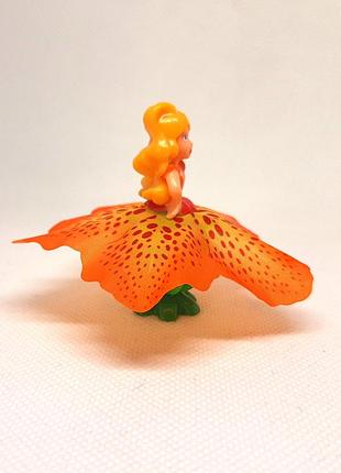 Іграшка kinder surprise flowee mini 2013 ft103 дівчинка в помаранчевій сукні girl in an orange dress 5