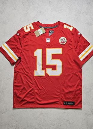 Американский футбол patrick mahomes #15 kansas city chiefs nike vapor fuse limited jersey