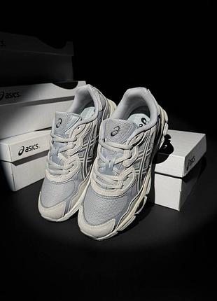 Чоловічі кросівки  asics gel-nyc light grey beige 6