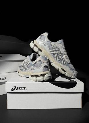 Чоловічі кросівки  asics gel-nyc light grey beige 8