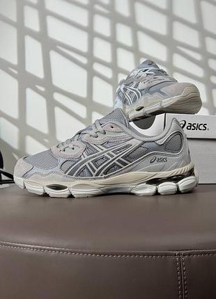 Мужские кроссовки asics gel-nyc light grey beige