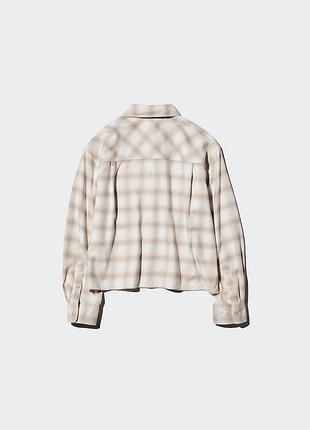Фланелева сорочка вільного крою uniqlo 

колір бежевий