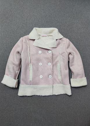 Стильный замшевый пиджак куртка косуха для девочки little girls zara next h&amp;m р. 128