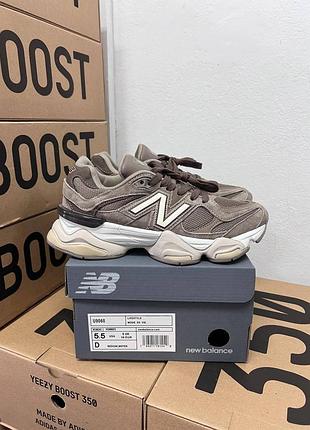 Кроссовки new balance 9060 brown mushroom