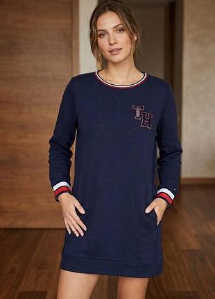 Стильна бавовняна сукня-світшот (туніка) tommy hilfiger трьохнитка m 46