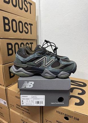 Кроссовки new balance 9060 blacktop × dark moss