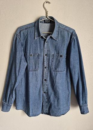 ​👕 джинсова сорочка re&x denim — справжній denim style, m розмір
