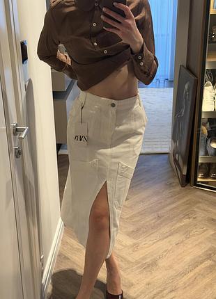 Джинсова спідниця zara