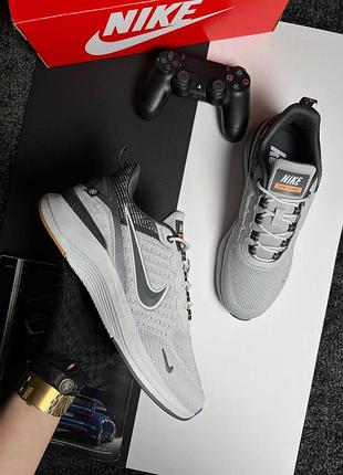 Мужские кроссовки nike air zoom winflo light grey 9