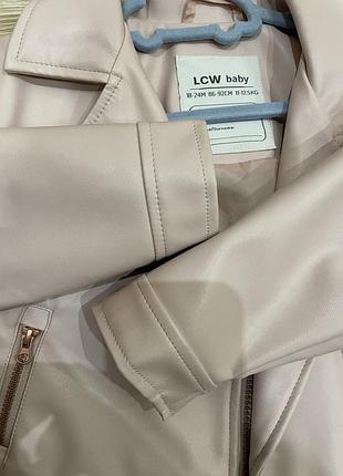 Шкіряна куртка для дівчинки 86-92 4