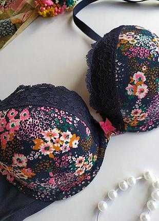 Новый бюстгалтер в цветочный принт m&amp;s, eur 80c,sk 36c