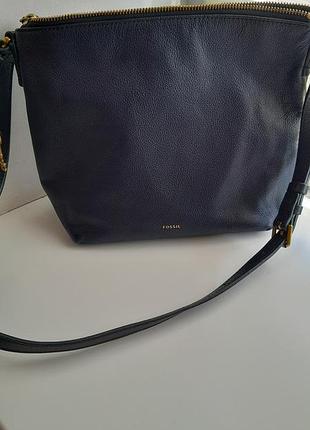 Сумка кожаная fossil