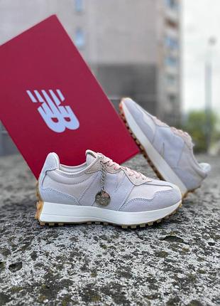 New balance 327 grey beige pink