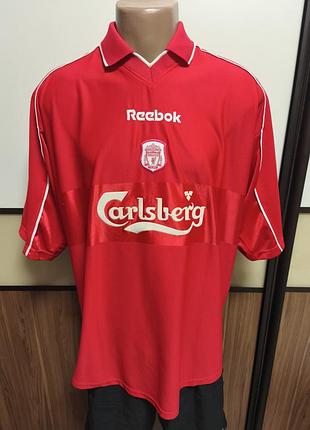 Мужская винтажная футбольная футболка liverpool reebok